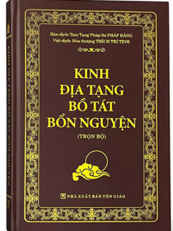 Kinh Địa Tạng Bồ Tát Bổn Nguyện, (Bìa Cứng in cao cấp)