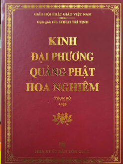 Kinh đại phương quảng phật hoa nghiêm (hộp 4 quyển bìa cứng)
